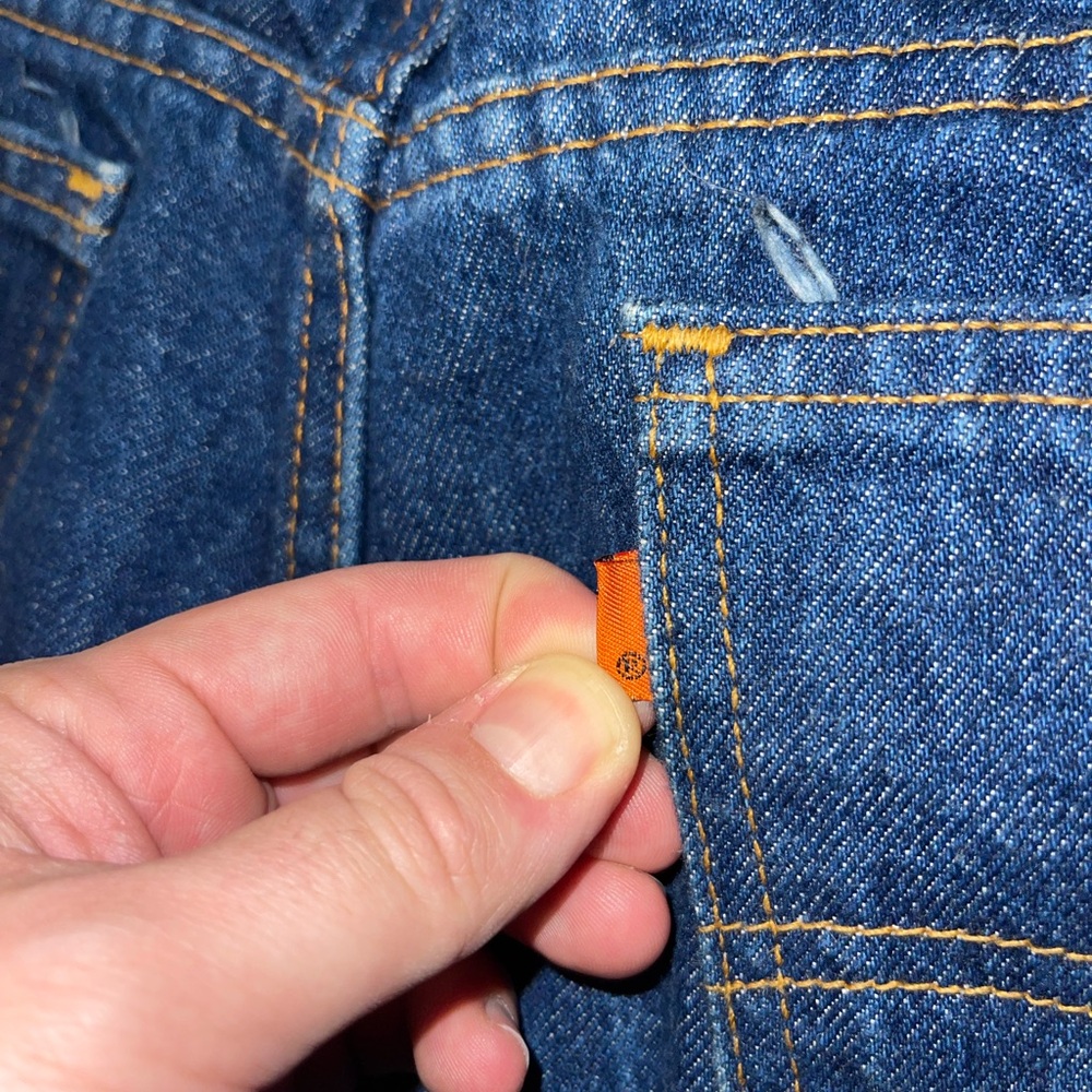 vintage 1980’s orange tab levis 517 36x30 blue